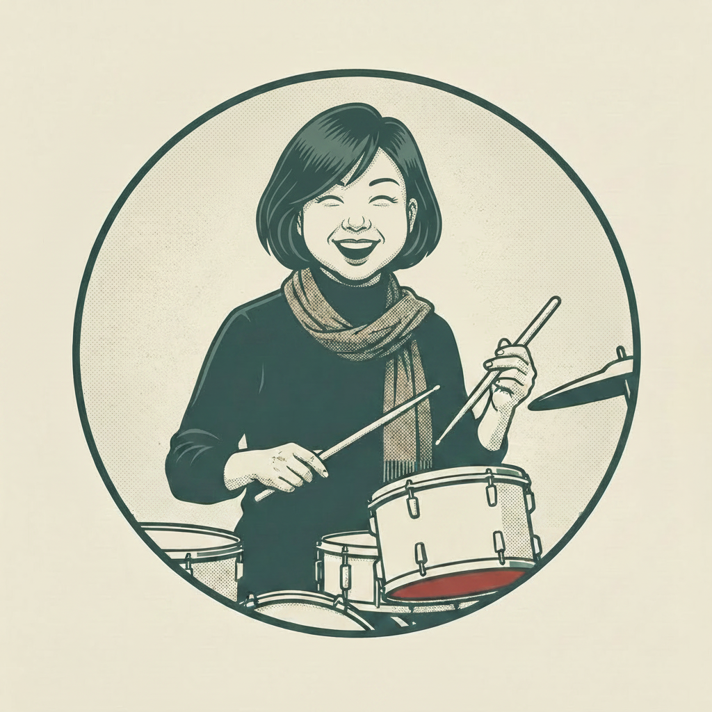 Portrait illustré : batterie