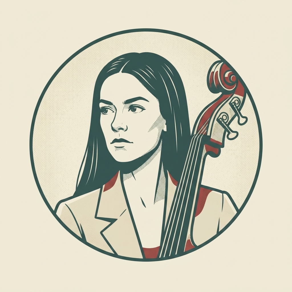 Portrait illustré : contrebasse