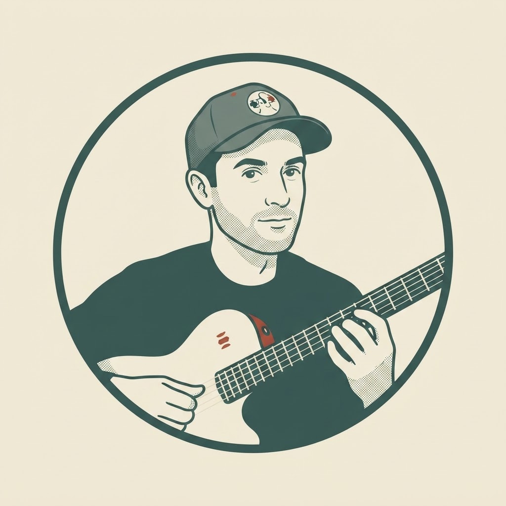 Portrait illustré : guitare