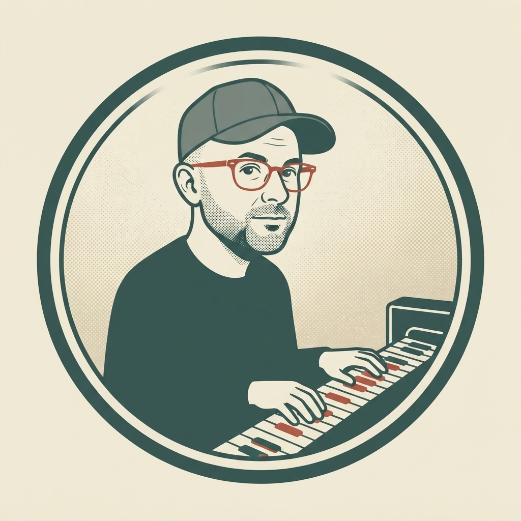 Portrait illustré : piano